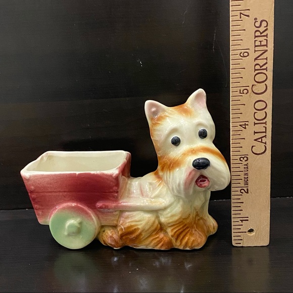 Vintage Scottie Dog Adorable Ceramic Planter - Picture 8 of 13